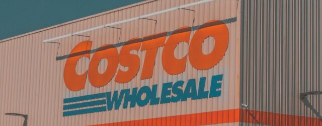 Costco Wholesale warehouse exterior on a clear sunny day