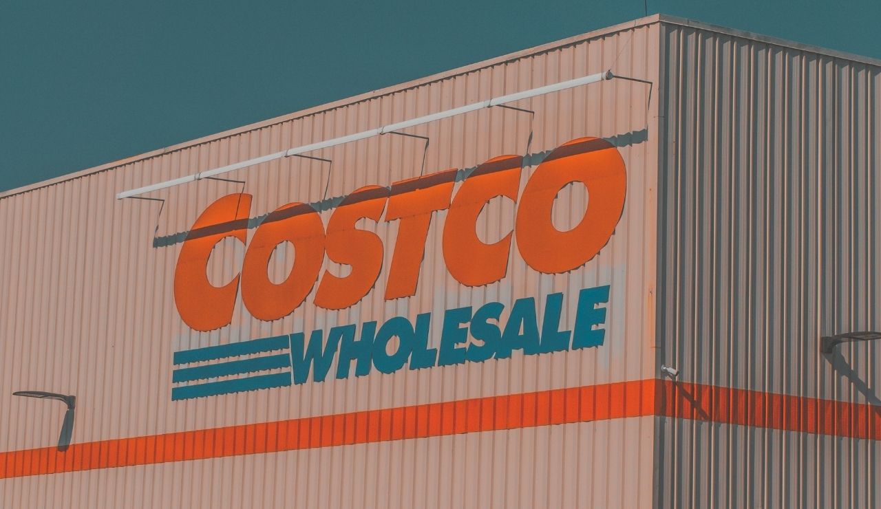 Costco Wholesale warehouse exterior on a clear sunny day