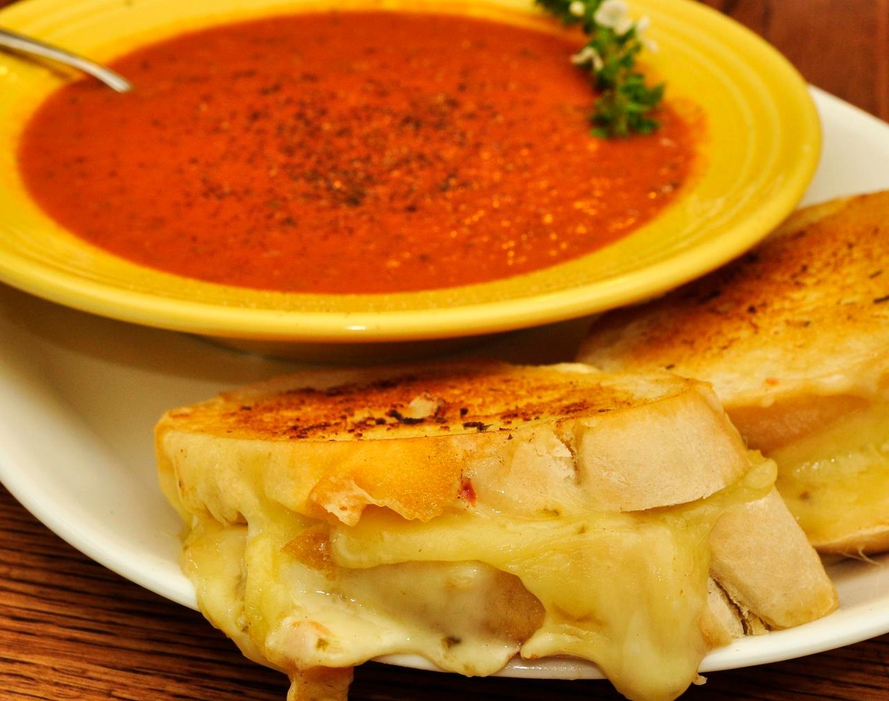 Grilled Cheese and Tomato Soup