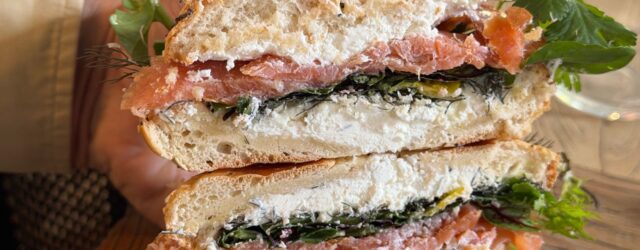 layered seasoning with herbs
