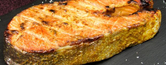 Salmon fatty fish
