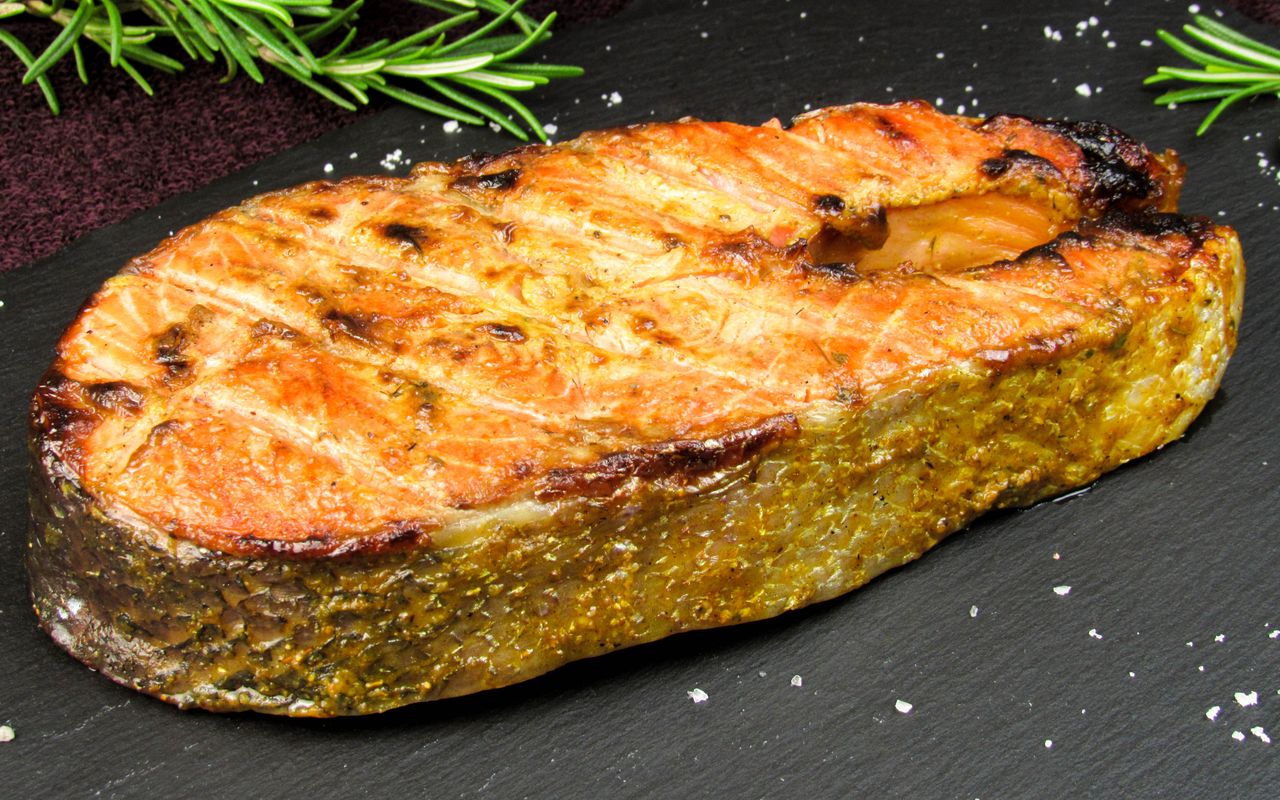 Salmon fatty fish